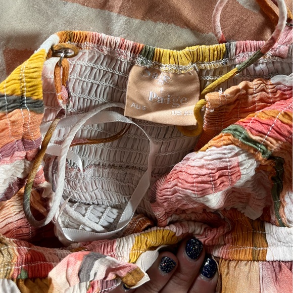 NWOT SAGE AND PAIGE MAXI SLIT DRESS - Picture 2 of 6